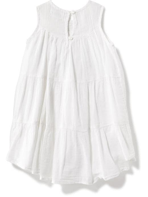 Crochet-Lace Gauze Dress for Toddler | Old Navy