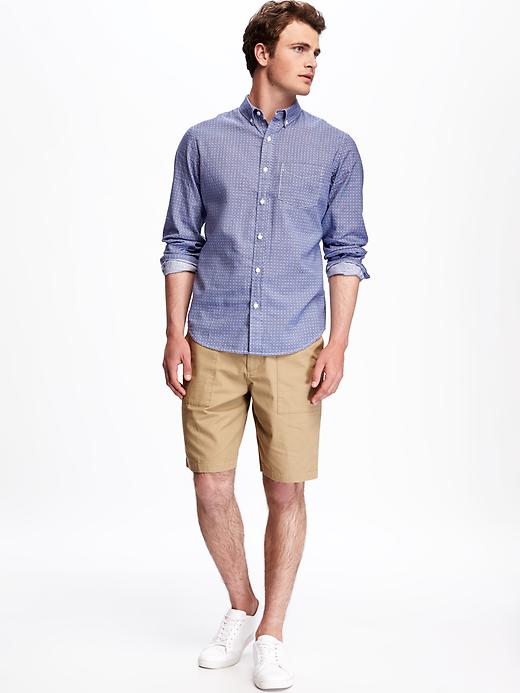 Image number 3 showing, Slim-Fit Linen-Blend Shirt for Men
