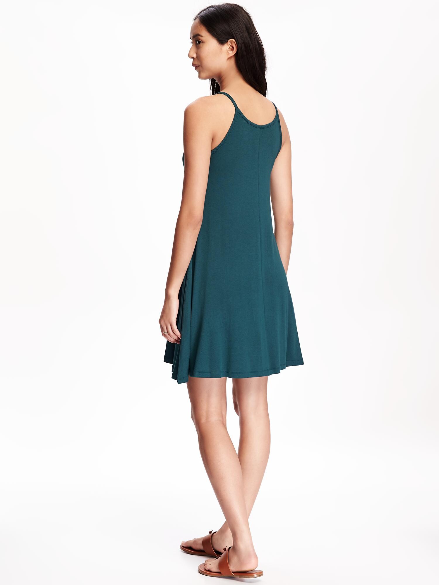 High Neck Trapeze Dress