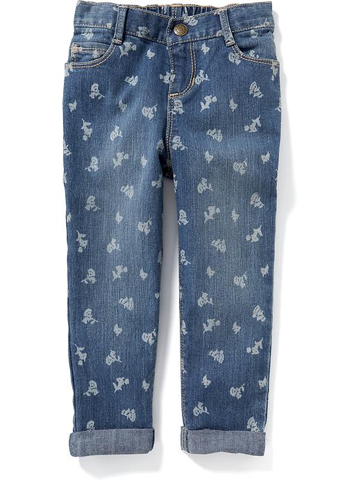 View large product image 1 of 2. Printed Five-Pocket Boyfriend Jeans for Toddler