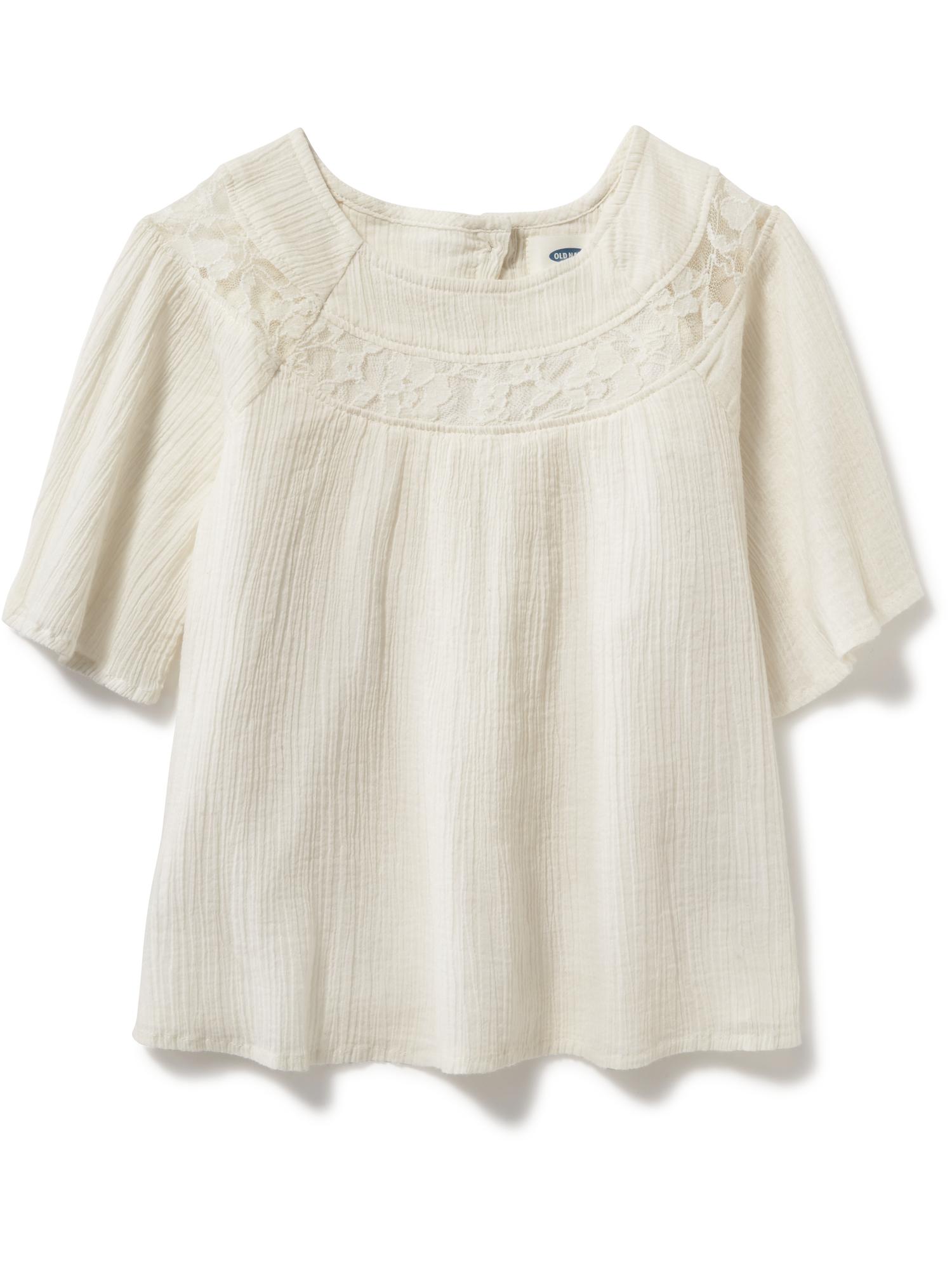 Lace-Yoke Swing Top for Toddler | Old Navy