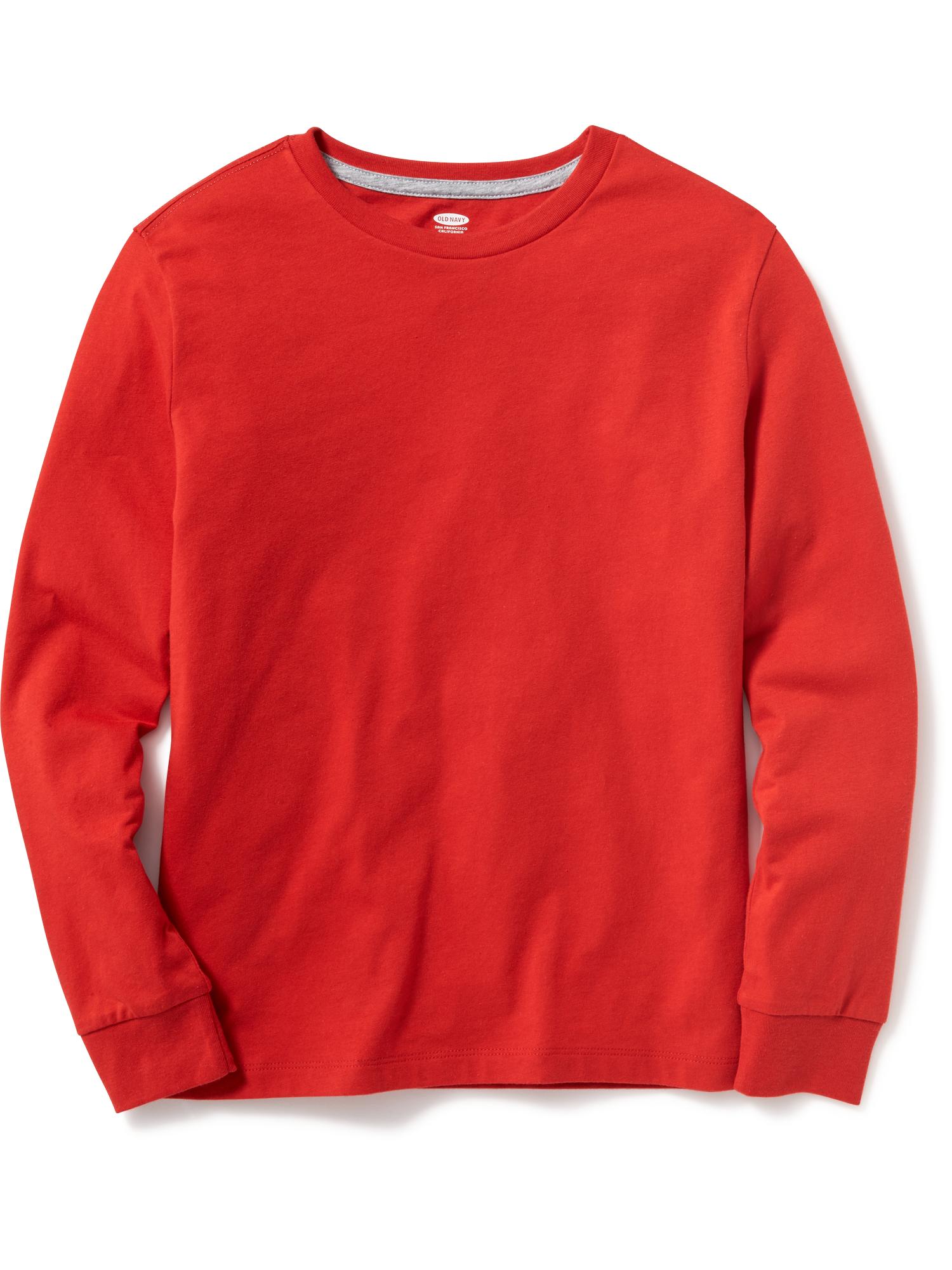 Jersey CrewNeck LongSleeve Tee For Boys Old Navy