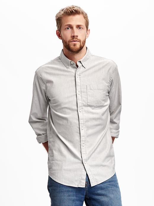 View large product image 1 of 1. Slim Fit Built-In Flex Everyday Oxford Shirt for Men