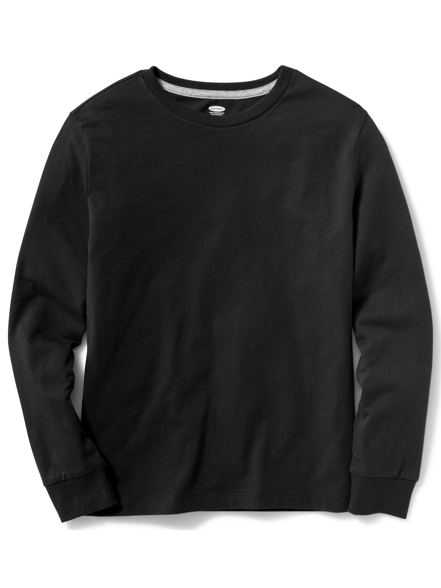 Jersey CrewNeck LongSleeve Tee For Boys Old Navy