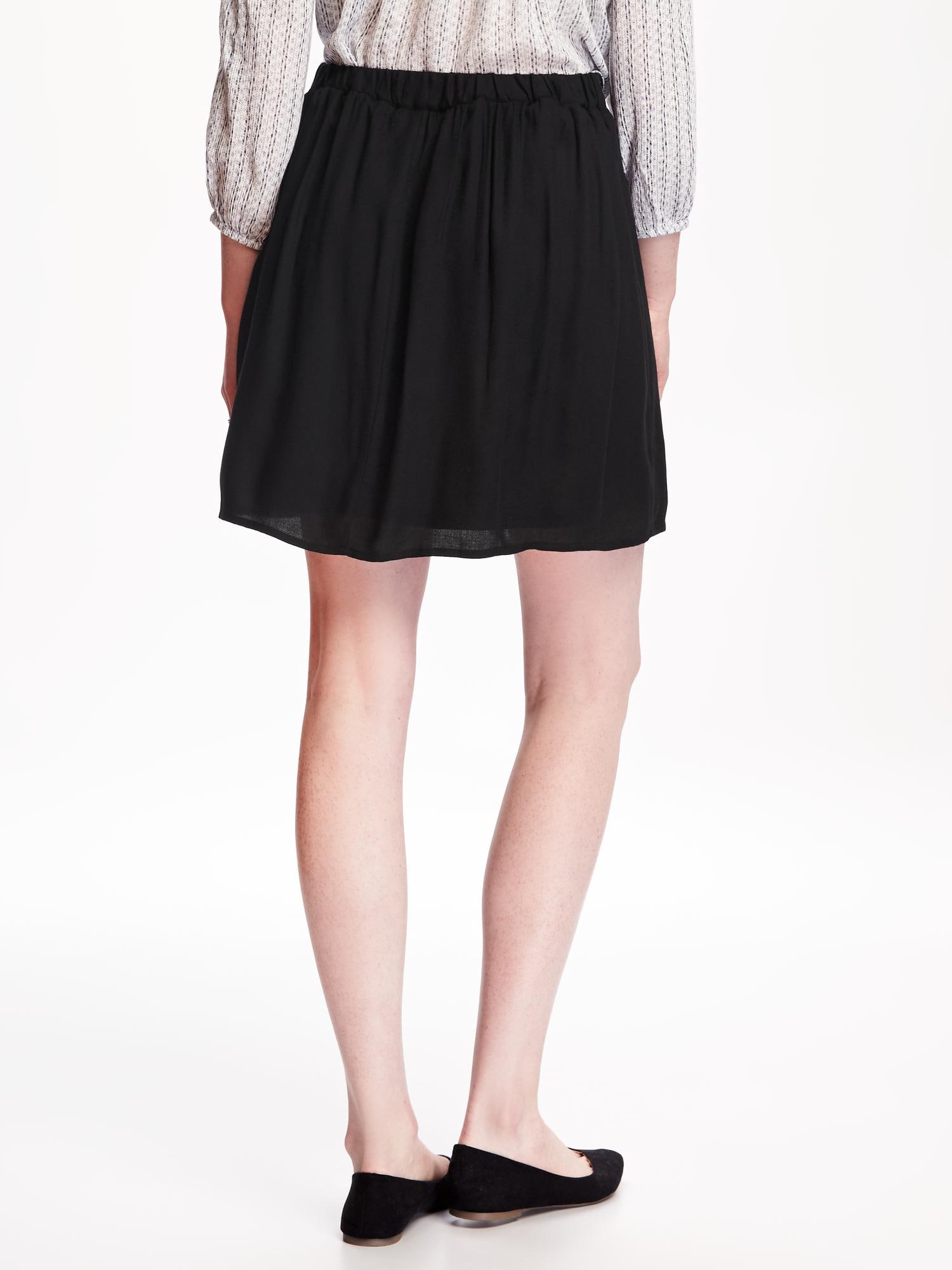 Fit & Flare Drapey Skirt for Women | Old Navy