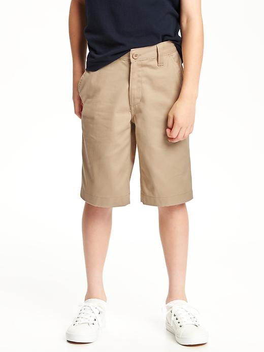 View large product image 1 of 3. Stain-Resistant Uniform Shorts for Boys