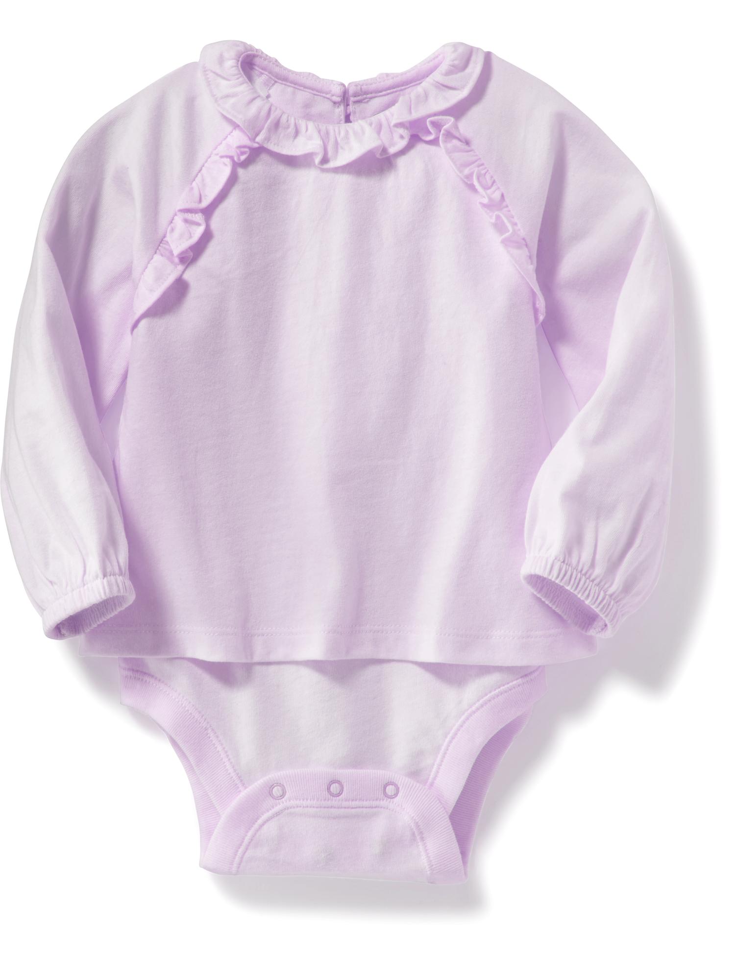 2in1 RuffleTrim Bodysuit for Baby Old Navy