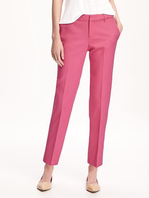 View large product image 1 of 1. Relaxed Mid-Rise Harper Trousers for Women