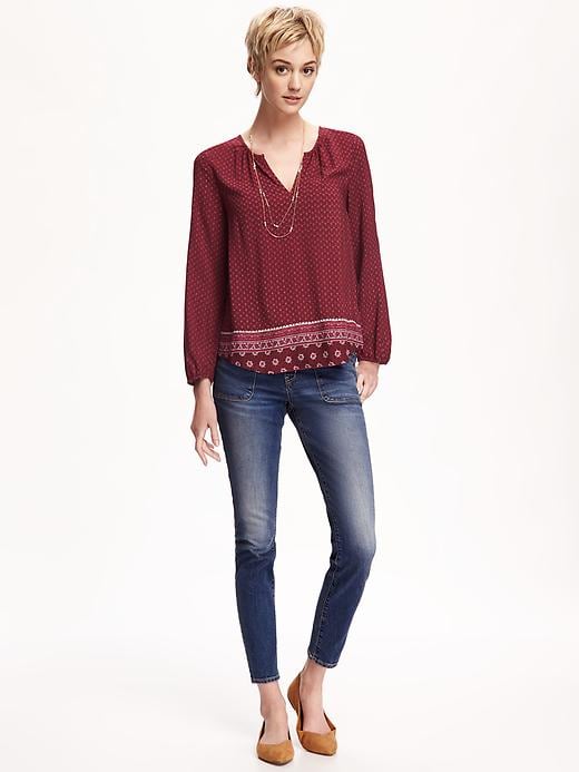 Image number 3 showing, Open-Neck Blouse for Women