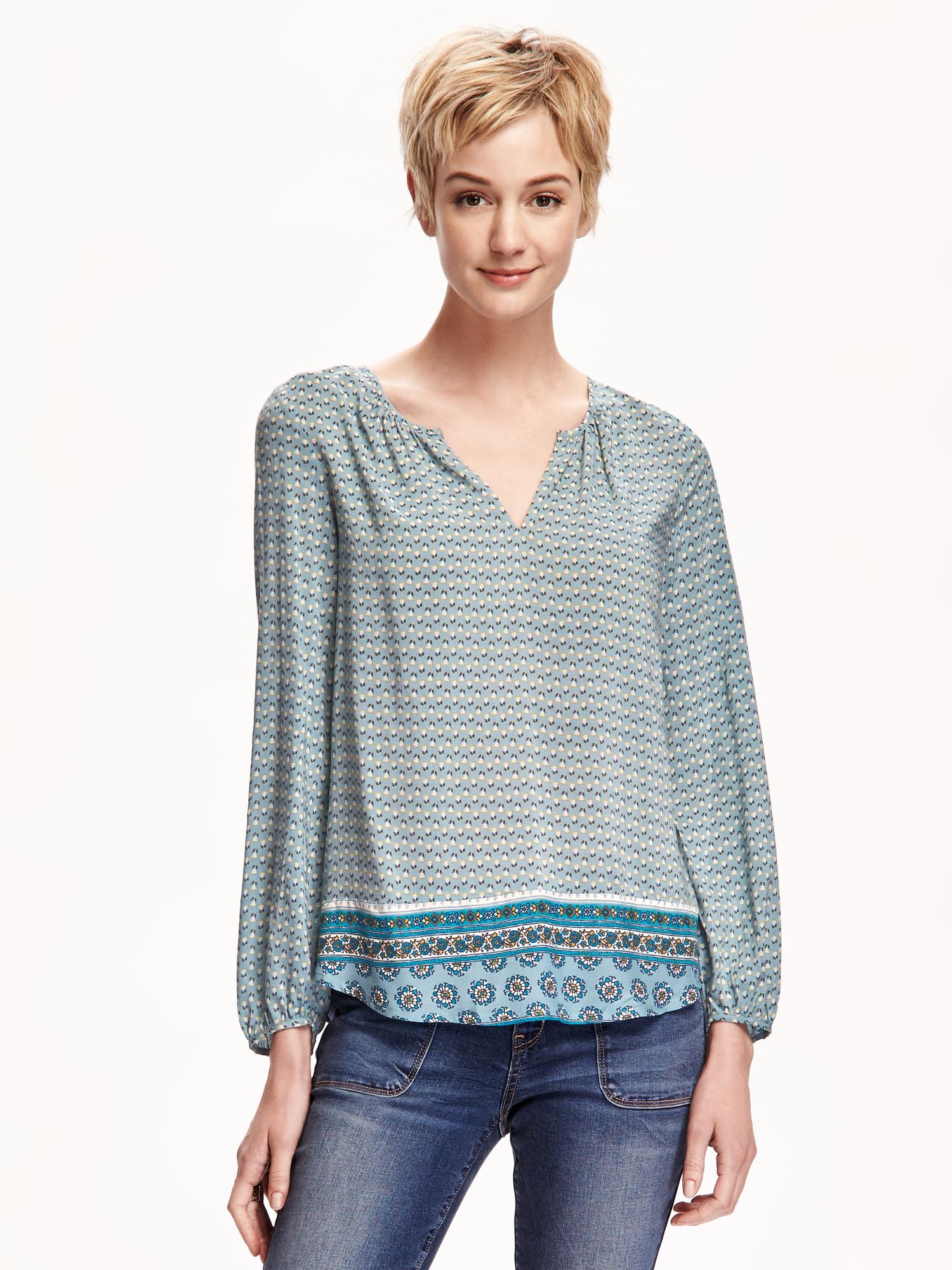 Open-Neck Blouse for Women | Old Navy