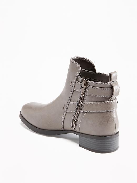 View large product image 2 of 3. Moto Ankle Boots for Women