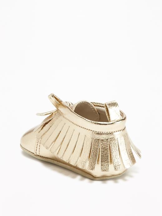 View large product image 2 of 4. Metallic Moccasins for Baby