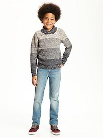 View large product image 3 of 3. Shawl-Collar Colorblock Ombre Sweater for Boys