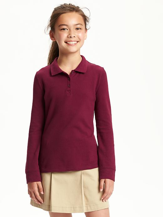 View large product image 1 of 2. Uniform Pique Polo for Girls