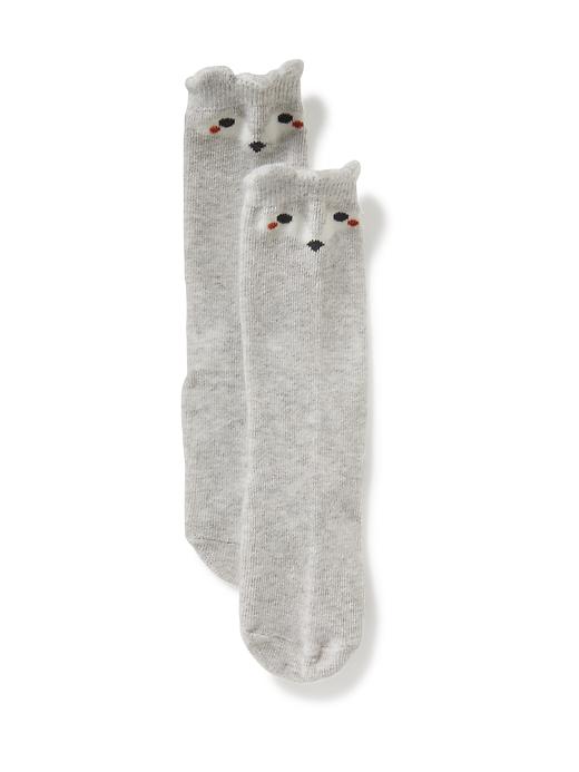 View large product image 1 of 1. Knee-High Graphic Socks for Toddler & Baby
