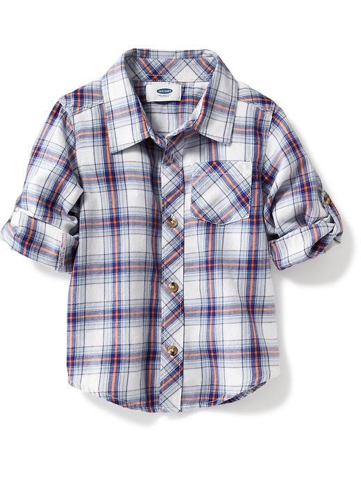 View large product image 1 of 1. Plaid Pocket Shirt for Toddler
