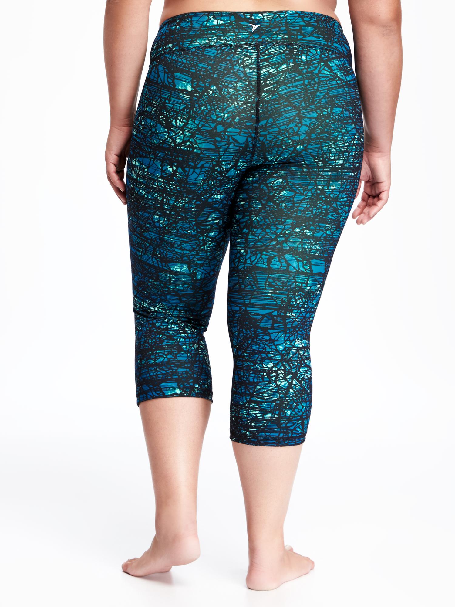 HighRise GoDry Compression PlusSize Capris Old Navy