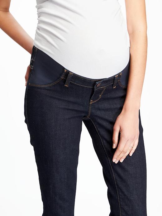 Image number 3 showing, Maternity Side-Panel Skinny Jeans