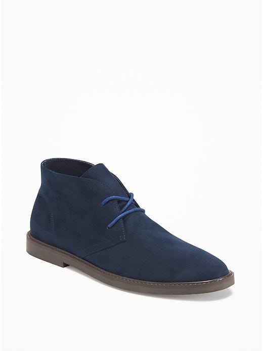 Sueded Mid Top Sneakers for Men Old Navy