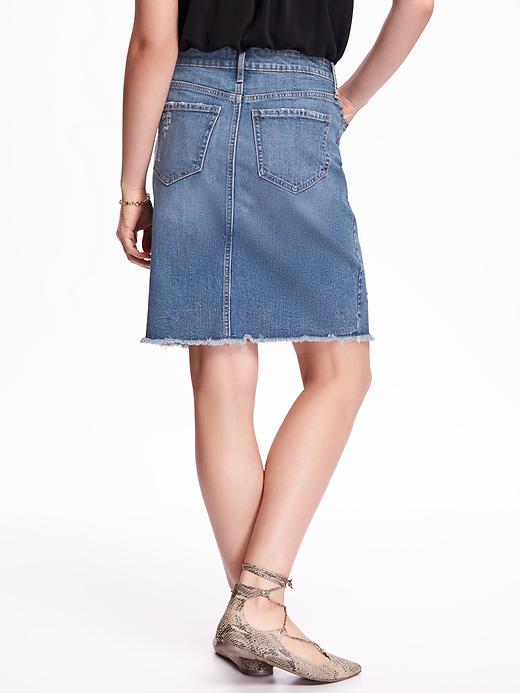 View large product image 2 of 2. Denim Pencil Skirt for Women