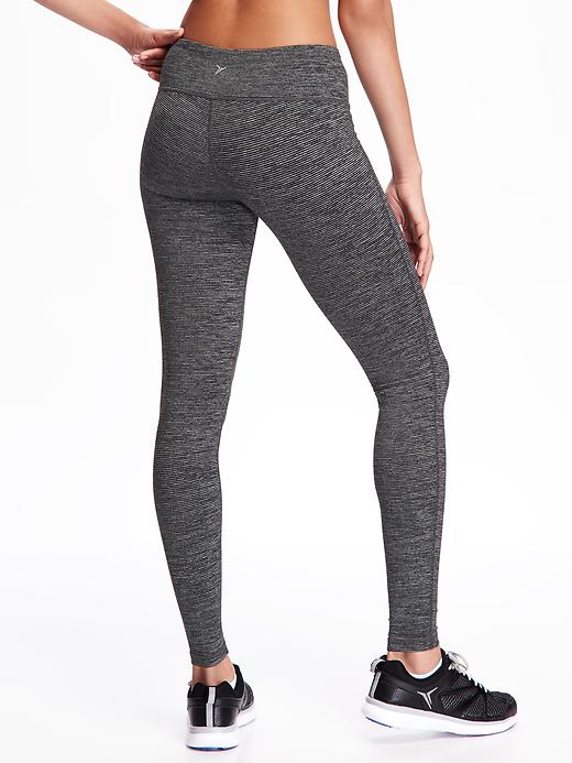 View large product image 2 of 2. Mid-Rise Jersey Performance Leggings for Women