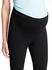 View large product image 3 of 3. Maternity  Roll-Panel Yoga Capris