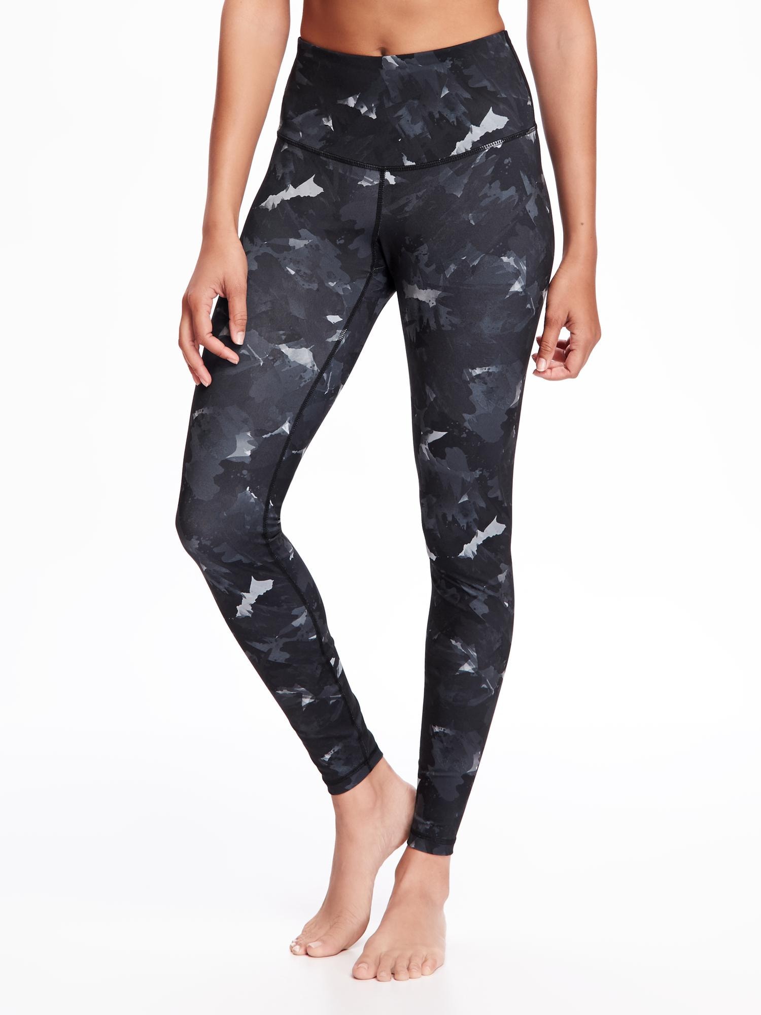 High-Rise Printed Compression Leggings for Women