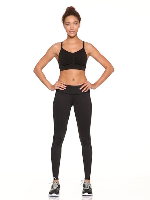 Old Navy Active Go Dry Leggings Womens Size L 12/31 14/33 Black Yoga Pants
