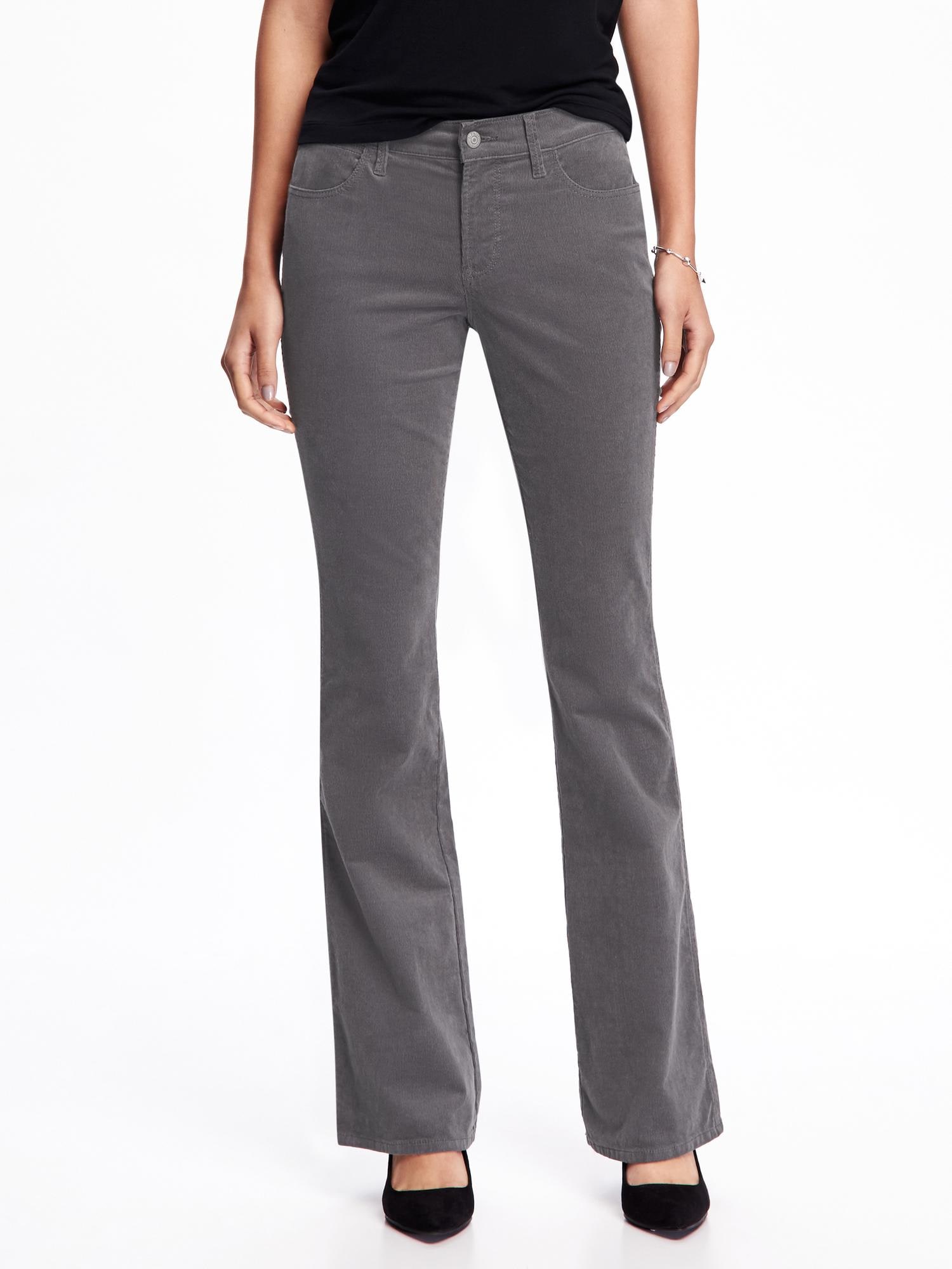 MidRise Rockstar Cord Bootcut Jeans for Women Old Navy