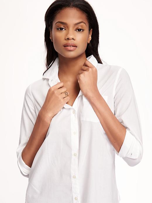 Image number 4 showing, Classic White Shirt for Women