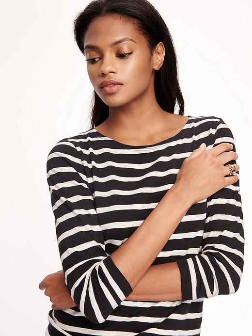 Relaxed Boat-Neck Tee for Women | Old Navy