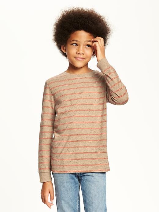 View large product image 1 of 2. Striped Crew-Neck Tee For Boys