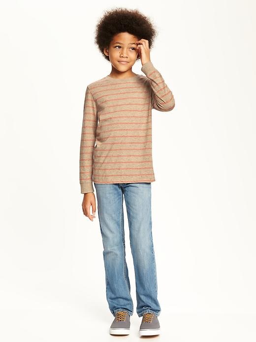 View large product image 2 of 2. Striped Crew-Neck Tee For Boys