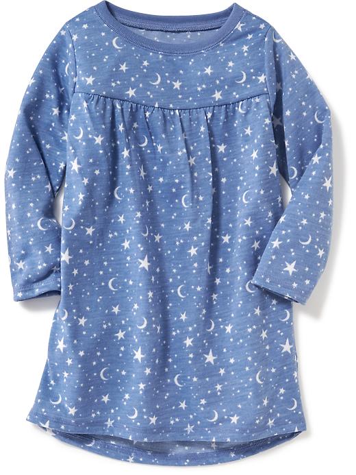 Patterned Shirred Sleep Dress for Toddler & Baby Old Navy
