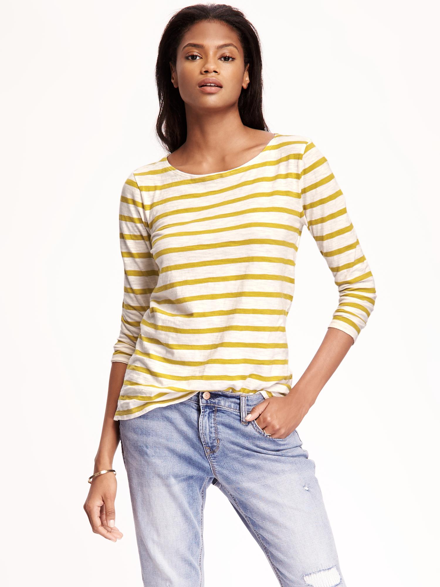 Relaxed Boat-Neck Tee for Women | Old Navy