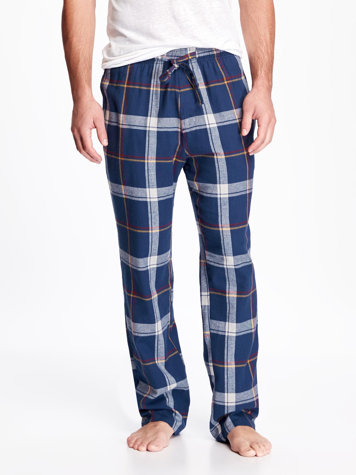 View large product image 1 of 1. Plaid Flannel Sleep Pants for Men