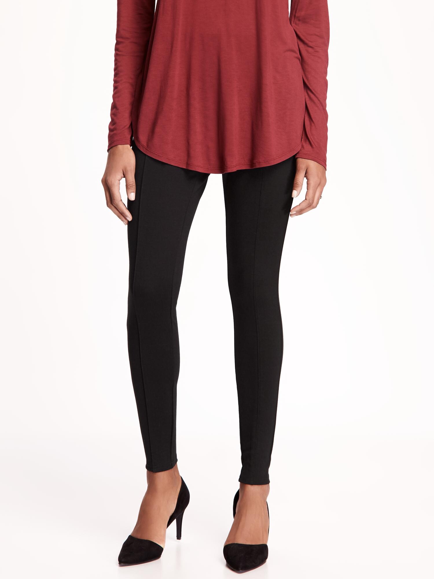 MidRise PonteKnit Leggings for Women Old Navy