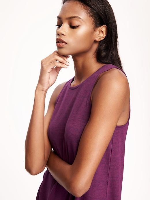 Image number 4 showing, Relaxed Hi-Neck Texture Tank for Women