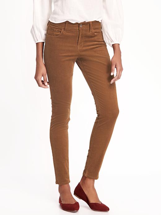 Mid-Rise Rockstar Cord Skinny Jeans for Women | Old Navy