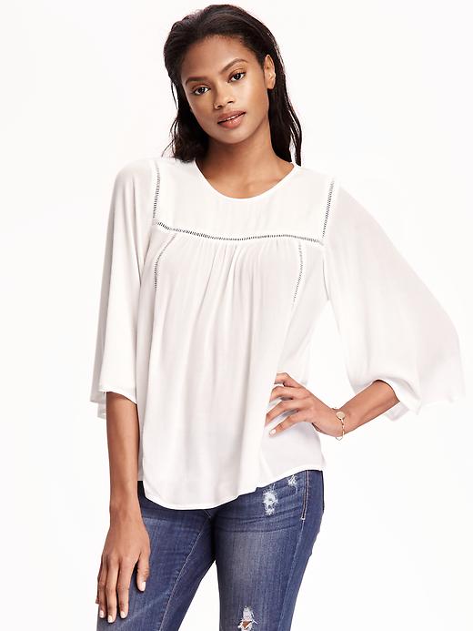 Shirred Swing Blouse for Women | Old Navy