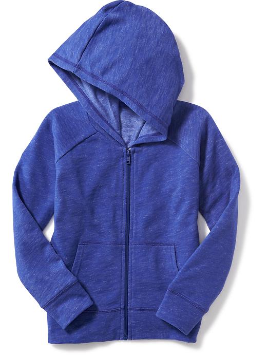 View large product image 1 of 1. Raglan-Sleeve Full-Zip Hoodie for Girls