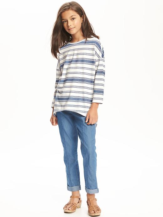 Relaxed Hi-Lo Tee for Girls | Old Navy