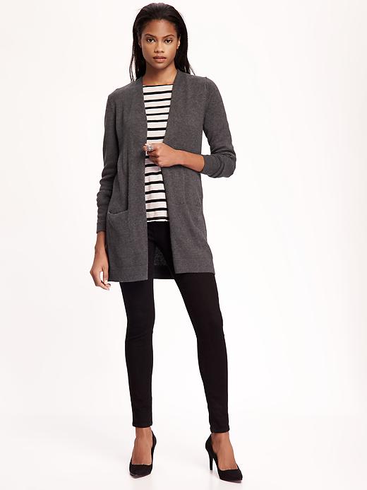 Image number 1 showing, Long Open-Front Cardi for Women
