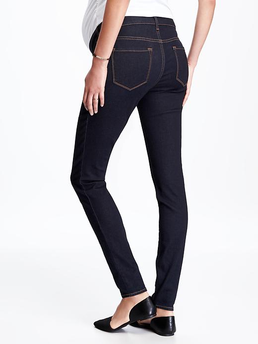 View large product image 2 of 3. Maternity Premium Full-Panel Rockstar Jeans