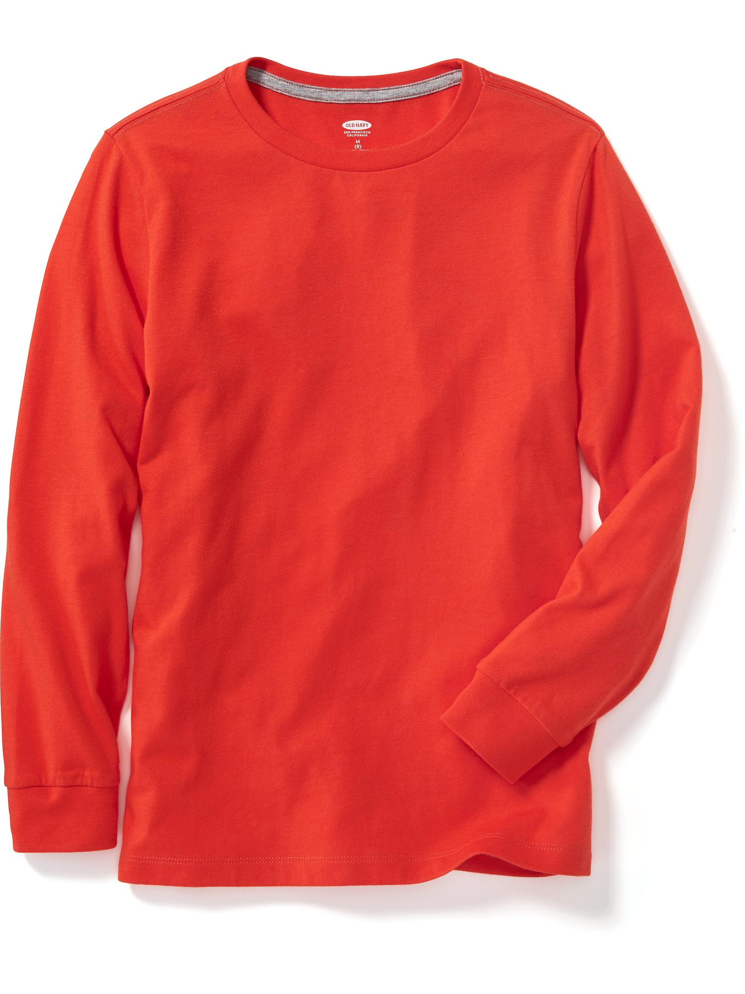 Jersey CrewNeck LongSleeve Tee For Boys Old Navy