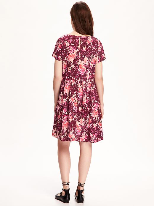 Image number 2 showing, Short-Sleeve Swing Dress for Women