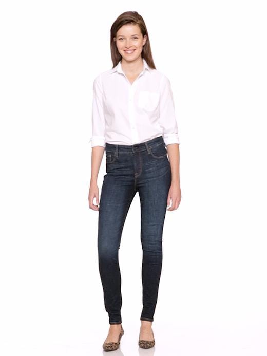 High-Waisted Rockstar Built-In Sculpt Skinny Jeans For Women Old