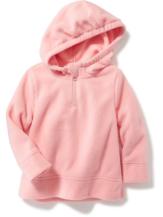 View large product image 1 of 1. Micro-Performance Fleece Half-Zip Hoodie for Toddler