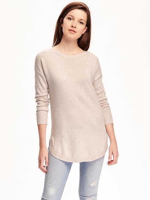 View large product image 1 of 1. Relaxed Boat-Neck Sweater for Women
