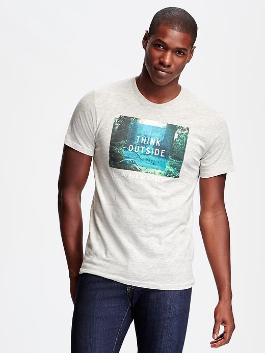 Image number 1 showing, Triblend Graphic Tee for Men
